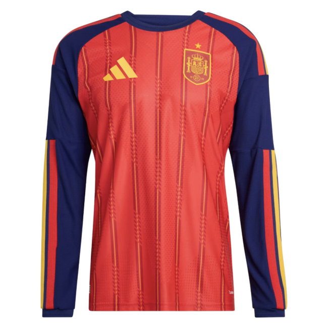 2026-2027 Spain Authentic Long Sleeve Home Shirt (Zubimendi 18)-SoccerKits Hub | Buy Soccer Jerseys Online